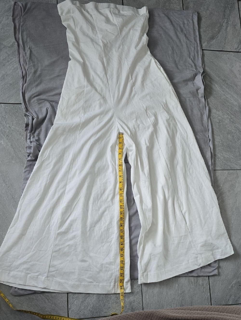 Free People White Wide-Leg Jumpsuit